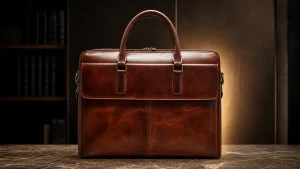کیف چرم نفیس با طراحی متمایز برای استایل رسمی روزانه